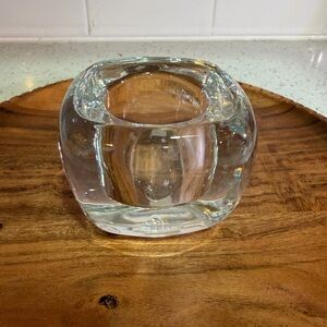 PartyLite Clear Glass Candle Holder